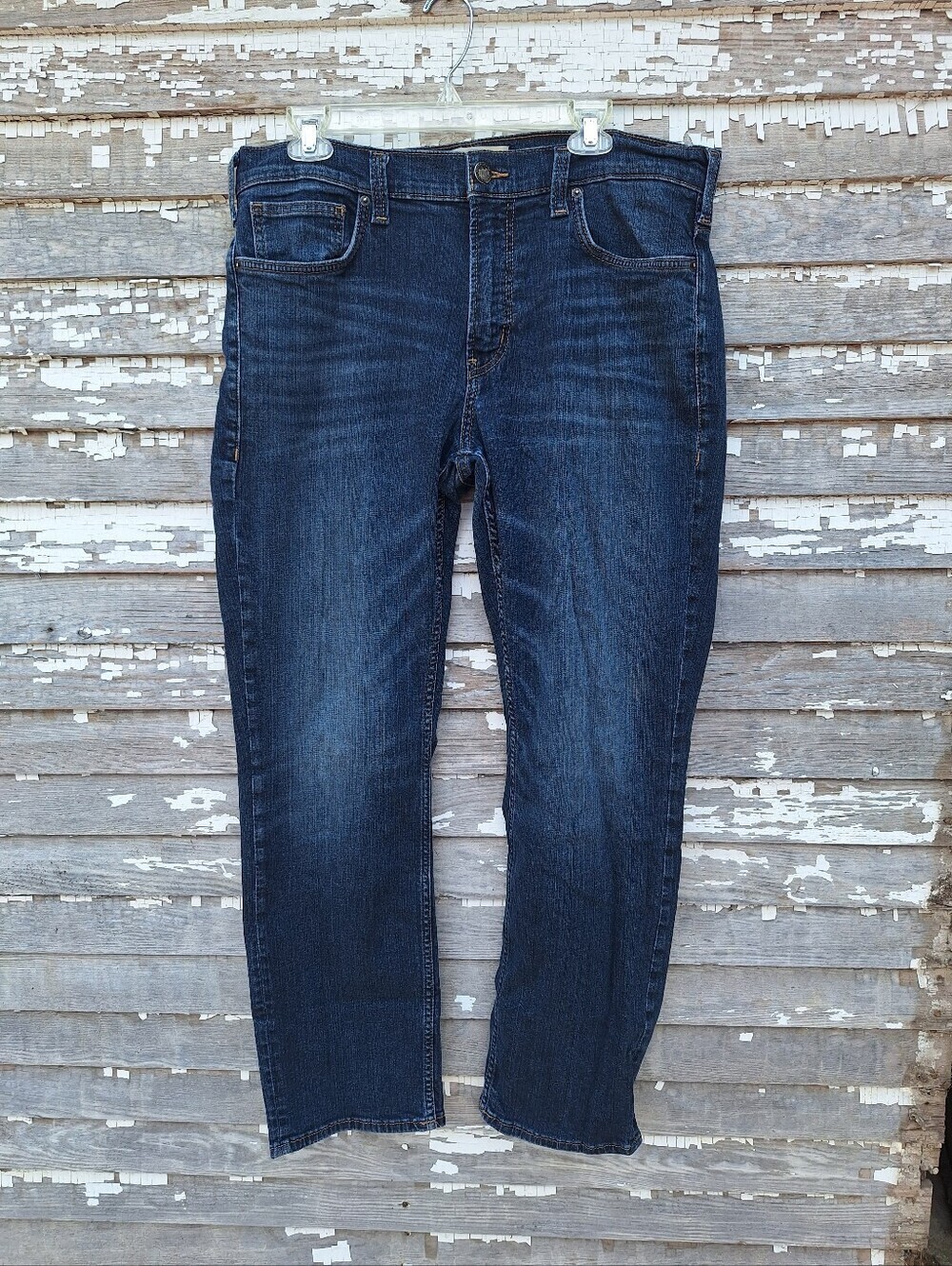Silver Jeans The Athletic Slim Dark Blue Denim Pants Size 36 X 32